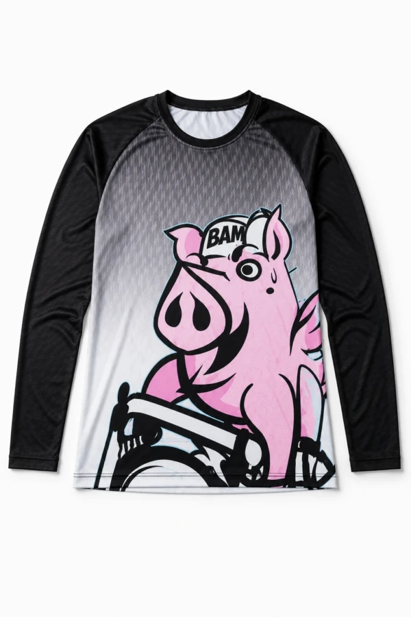 Playera sublimada cuello redondo manga larga para dama – Decreto